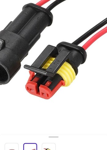 Elektrik Kablo Konnektör Seti su geçirmez soket erkekli dişli - Görsel 3