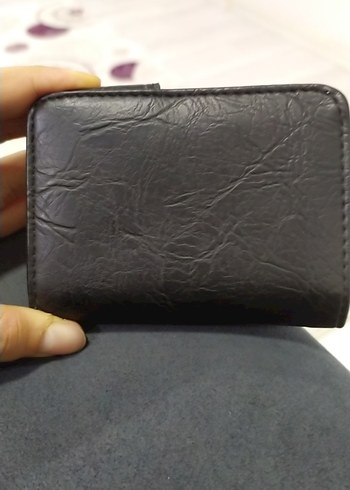 siyah Deri Tokalı Erkek suni  Cüzdan - Görsel 2