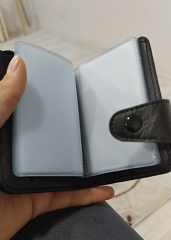 siyah Deri Tokalı Erkek suni  Cüzdan - Görsel 3