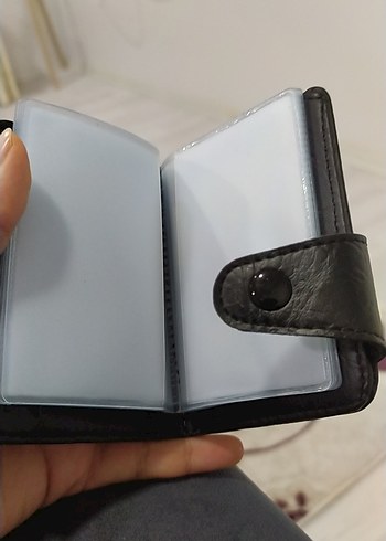 siyah Deri Tokalı Erkek suni  Cüzdan - Görsel 4