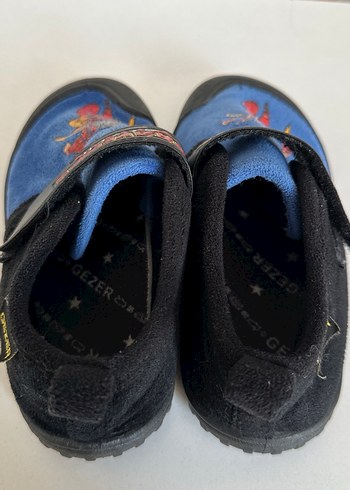29 Beden mavi Renk Renkli Baskılı Erkek Çocuk Ev Ayakkabısı