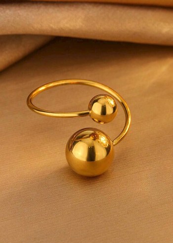 Paslanmaz çelik minimalist kolye küpe yüzük seti - Görsel 4