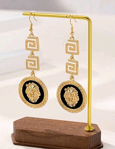 Beden Versace model küpe bilezik kolye seti