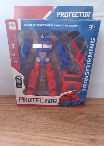 Kırmızı Mavi Dönüşen Aksiyon Figürü - Optimus Prime