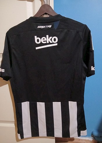 Unisex Siyah Beyaz Çizgili Beşiktaş forması (Eski) - Görsel 3