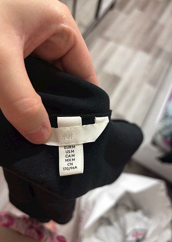 H&M Düğmeli Siyah Kadın Denim Yelek