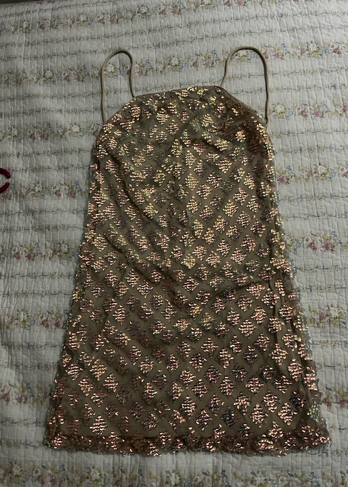 payetli mini abiye elbise
 - Görsel 3