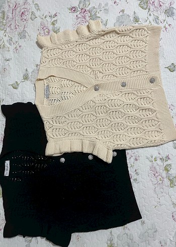 2li Bohem Örgü Hırka - Görsel 2