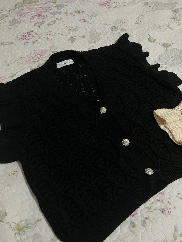 2li Bohem Örgü Hırka - Görsel 3