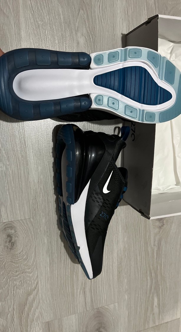 Nike Air Max 270 Mavi Siyah Erkek Spor Ayakkabı - Görsel 4