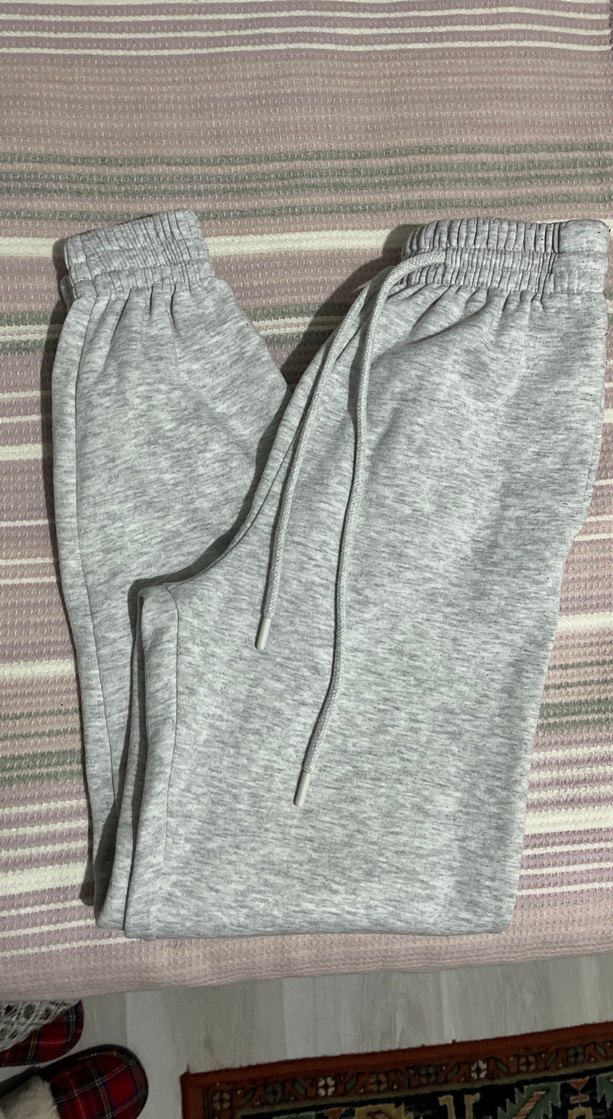 Gri Kadın Rahat Kesim Eşofman Altı - Görsel 2