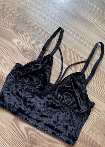 Diğer Siyah Kadife Gotik Bralet