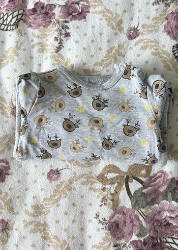 Uzun Kollu Gri Erkek Bebek Tulum - Görsel 4