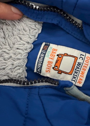 Mavi Fermuarlı Erkek Çocuk Mont - Görsel 2