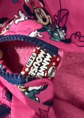 Kız Çocuk Pembe Kapüşonlu Baskılı Yağmurluk - Görsel 2