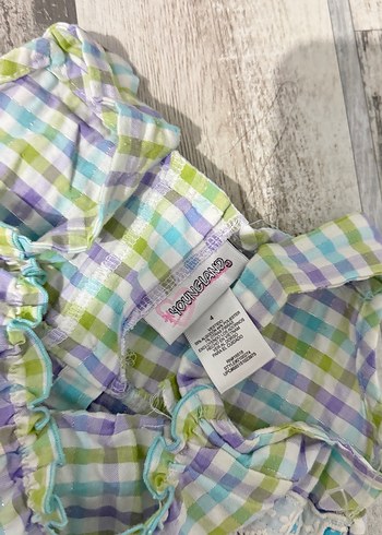 Nakışlı Çok Renkli Kız Çocuk Elbisesi - Görsel 2