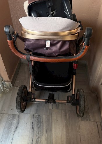 Kahverengi Bebek Arabası ve puset - Görsel 3