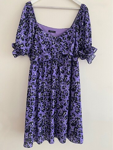 Trendyol & Milla Mor Leopar Elbise