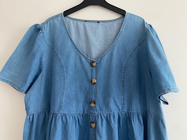 48 Beden Jean elbise