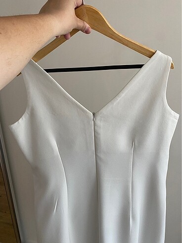 Beyaz Abiye Elbise - Görsel 5