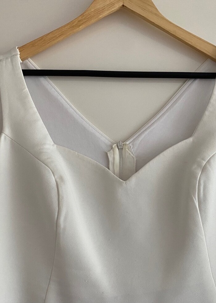 Beyaz Abiye Elbise - Görsel 4