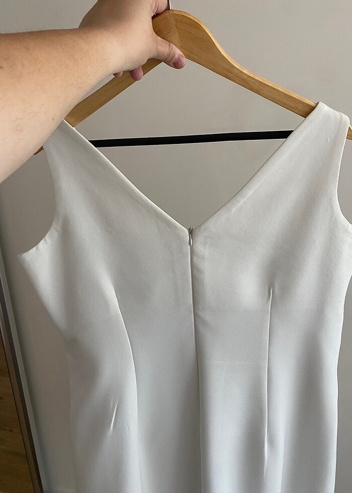 Beyaz Abiye Elbise - Görsel 5