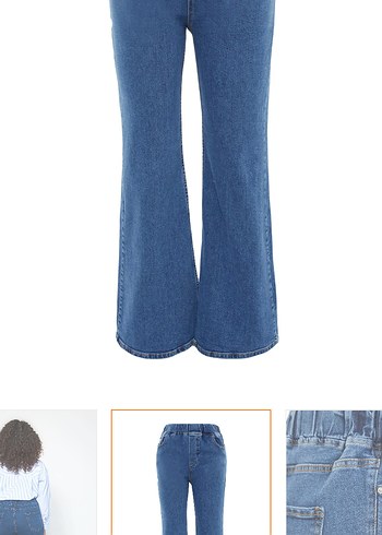 Trendyol & Milla Kadın Mavi Midi Denim Pantolon