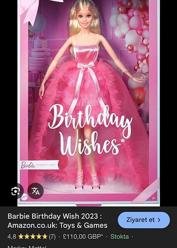 Barbie Birthday Wishes Bebeği 2023