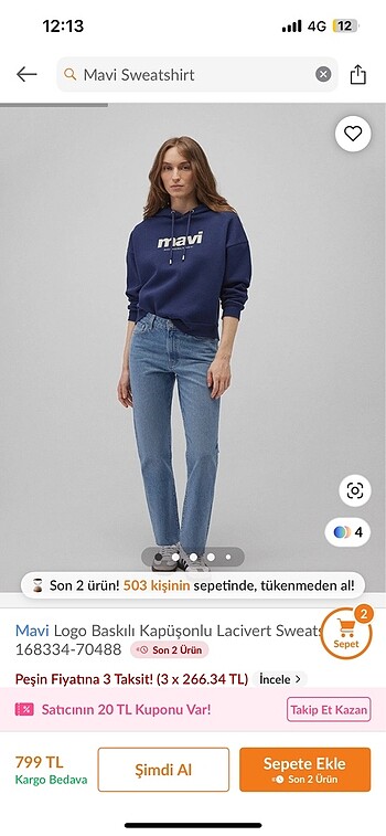 Mavi sweatshirt