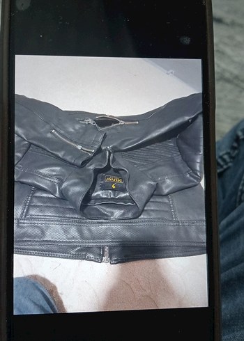 erkek  Deri mont - Görsel 6