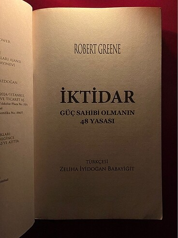  İKTİDAR GÜÇ SAHİBİ OLMANIN 48 YASASI