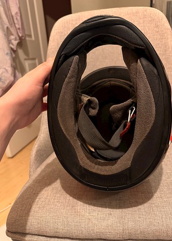 Klasik Kırmızı Biker Kask arai - Görsel 5