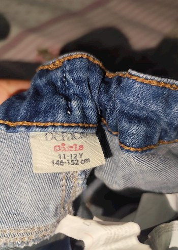 diğer Beden Nakışlı Mavi Kadın Kot Pantolon