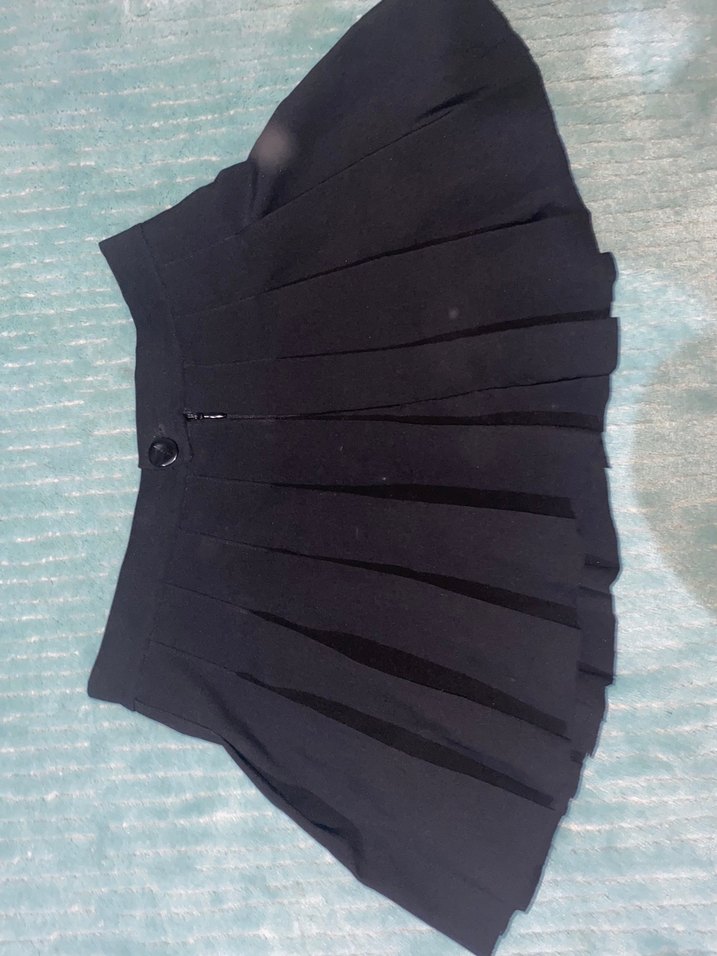 Kadın Siyah Pililimüni Etek - Görsel 2