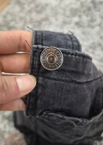 Gri Kot Kısa Salopet - Görsel 3