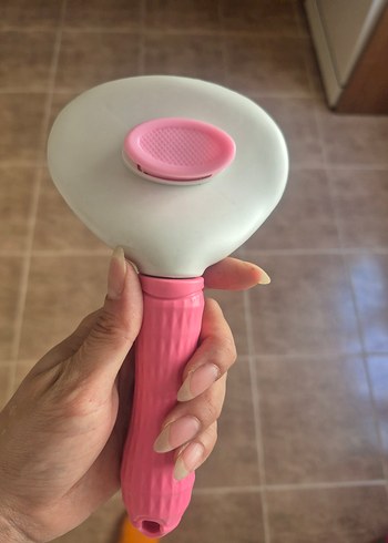 Pembe Saplı Saç ve Tüy Tarağı - Görsel 2