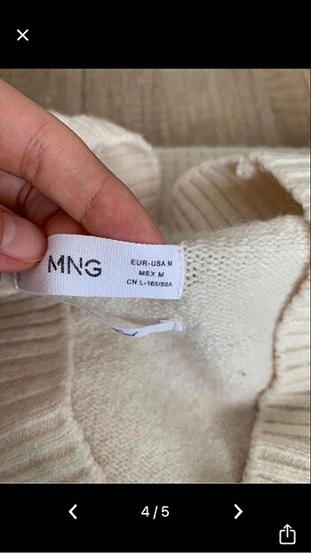 m Beden ten rengi Renk Mango kazak
