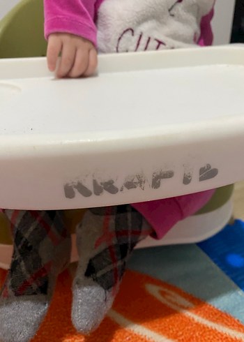 Beden yeşil Renk Pastel Yeşil Bebek Mama Sandalyesi