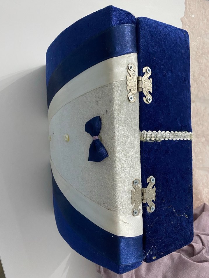 Parlak Mavi Nakışlı Erkek Sandık - Görsel 3