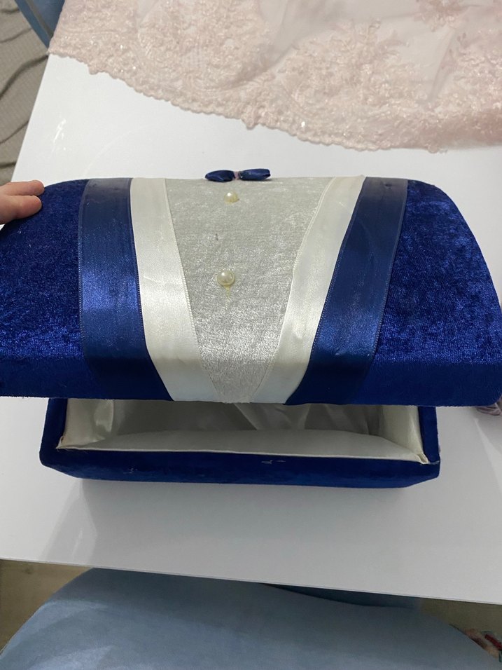 Parlak Mavi Nakışlı Erkek Sandık - Görsel 2