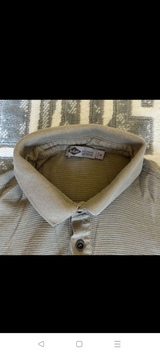 Bej Keten Düğmeli Erkek Polo Tişört lee cooper - Görsel 3