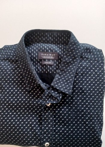 Desenli Kısa Kollu Gri Erkek Gömlek - Görsel 2