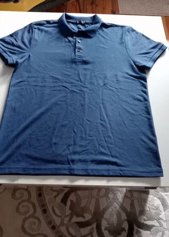 Lacivert Düğmeli Erkek Polo Tişört L beden - Görsel 2