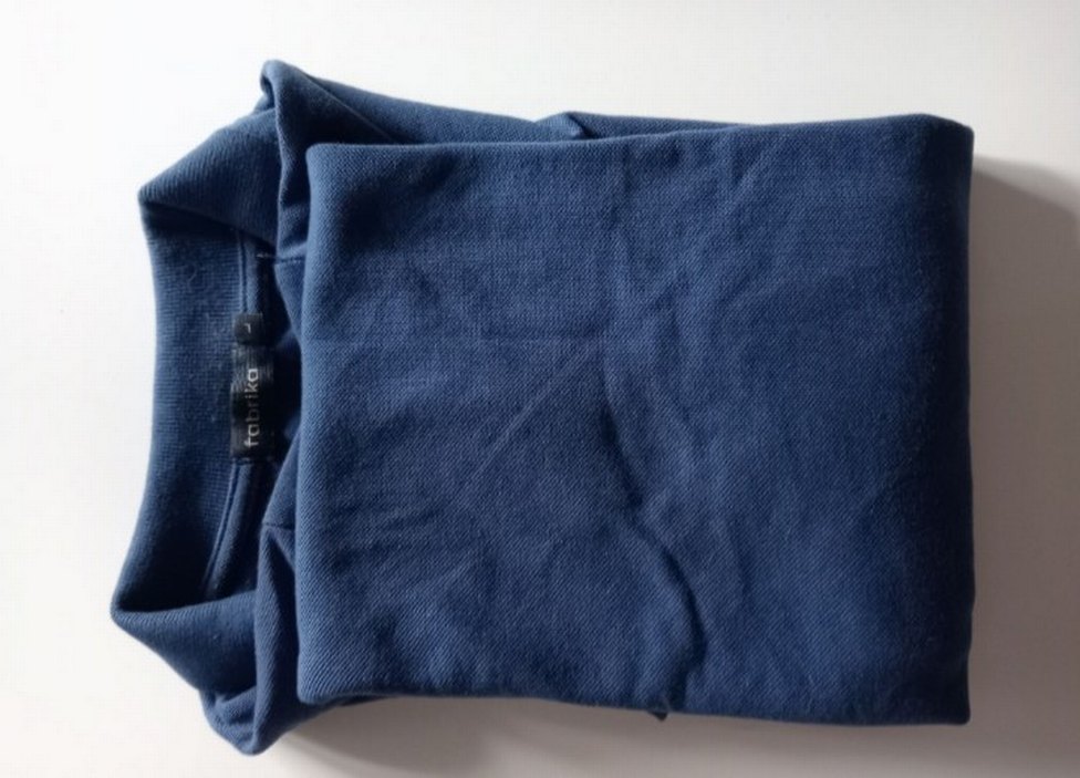 Lacivert Düğmeli Erkek Polo Tişört L beden - Görsel 3