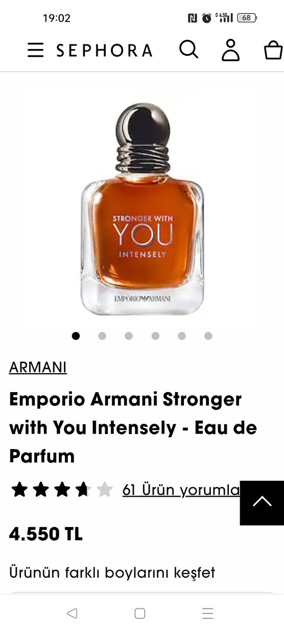Emporio Armani Stronger With You Erkek  parfüm 50 ml - Görsel 5