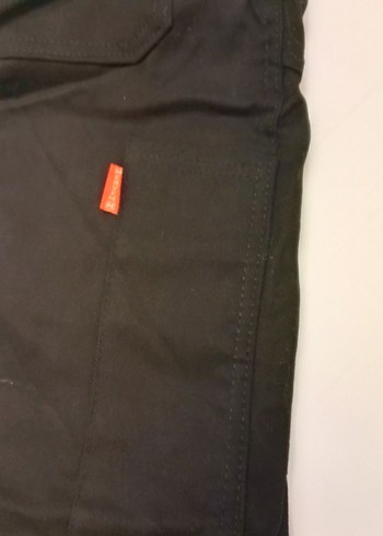 Erkek Siyah Kemerli Street Wear Pantolon.İş pantolonu - Görsel 3