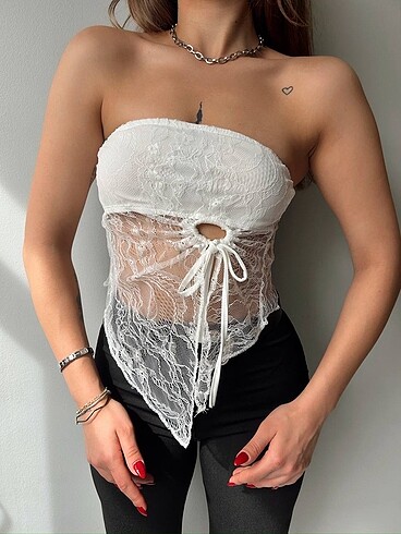 s Beden DANTELLİ CROP