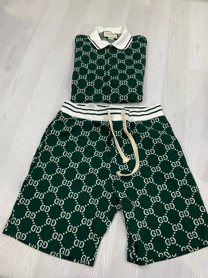 Yeşil Baskılı Erkek Kısa Kollu Pijama Takımı - Görsel 3