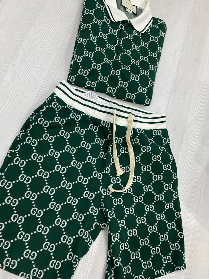 Yeşil Baskılı Erkek Kısa Kollu Pijama Takımı - Görsel 2