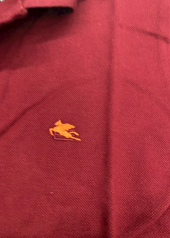 Bordo Düğmeli Polo Yaka Erkek Tişört - Görsel 4